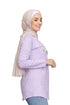 Lilac Printed Long - Sleeve Design 39 - Khotwh
